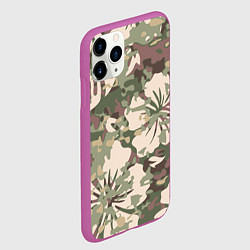 Чехол iPhone 11 Pro матовый Камуфляж, цвет: 3D-фиолетовый — фото 2