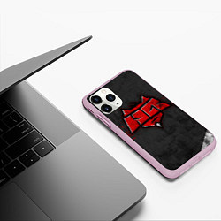 Чехол iPhone 11 Pro матовый Hellraisers, цвет: 3D-розовый — фото 2