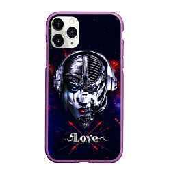 Чехол iPhone 11 Pro матовый Love pirate station, цвет: 3D-фиолетовый