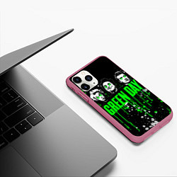 Чехол iPhone 11 Pro матовый Green Day: Acid Colour, цвет: 3D-малиновый — фото 2