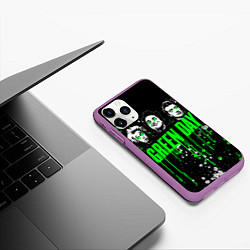 Чехол iPhone 11 Pro матовый Green Day: Acid Colour, цвет: 3D-фиолетовый — фото 2