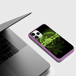 Чехол iPhone 11 Pro матовый Green Day: Acid Voltage, цвет: 3D-фиолетовый — фото 2