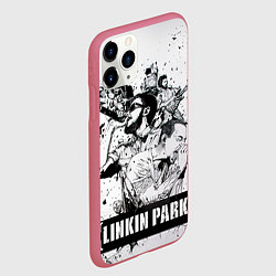 Чехол iPhone 11 Pro матовый Linkin Park, цвет: 3D-малиновый — фото 2