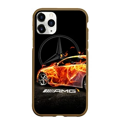 Чехол iPhone 11 Pro матовый Mercedes