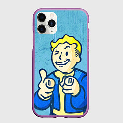 Чехол iPhone 11 Pro матовый Fallout: It's okey, цвет: 3D-фиолетовый