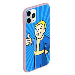 Чехол iPhone 11 Pro матовый Fallout Blue, цвет: 3D-розовый — фото 2