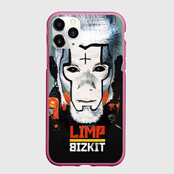 Чехол iPhone 11 Pro матовый Limp Bizkit: Faith Face, цвет: 3D-малиновый