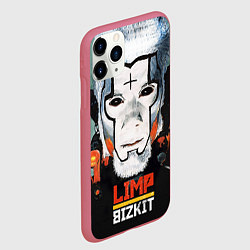 Чехол iPhone 11 Pro матовый Limp Bizkit: Faith Face, цвет: 3D-малиновый — фото 2
