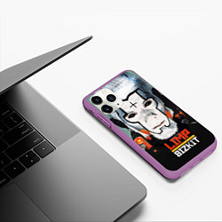 Чехол iPhone 11 Pro матовый Limp Bizkit: Faith Face, цвет: 3D-фиолетовый — фото 2