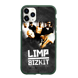 Чехол iPhone 11 Pro матовый Limp Bizkit: Rock in to you, цвет: 3D-темно-зеленый