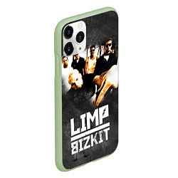 Чехол iPhone 11 Pro матовый Limp Bizkit: Rock in to you, цвет: 3D-салатовый — фото 2