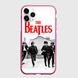 Чехол iPhone 11 Pro матовый The Beatles: Break, цвет: 3D-малиновый