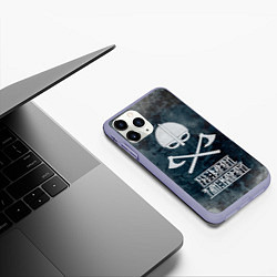 Чехол iPhone 11 Pro матовый Где варяги, там напряги, цвет: 3D-светло-сиреневый — фото 2