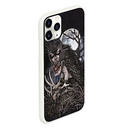 Чехол iPhone 11 Pro матовый Ночной охотник, цвет: 3D-белый — фото 2