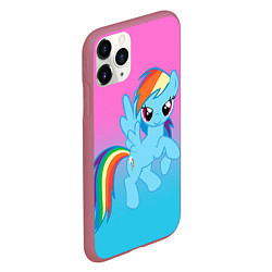 Чехол iPhone 11 Pro матовый My Little Pony, цвет: 3D-малиновый — фото 2