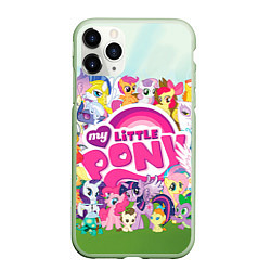 Чехол iPhone 11 Pro матовый My Little Pony, цвет: 3D-салатовый