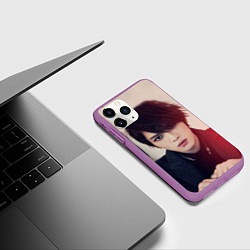 Чехол iPhone 11 Pro матовый Kim JaeJoong, цвет: 3D-фиолетовый — фото 2