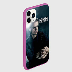 Чехол iPhone 11 Pro матовый Armin Van Buuren, цвет: 3D-фиолетовый — фото 2