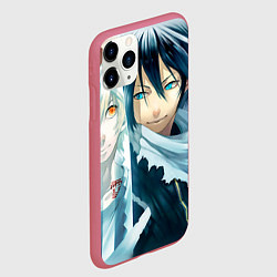Чехол iPhone 11 Pro матовый Бездомный бог, цвет: 3D-малиновый — фото 2