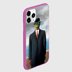 Чехол iPhone 11 Pro матовый Сын человеческий, цвет: 3D-фиолетовый — фото 2