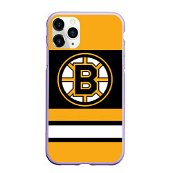 Чехол iPhone 11 Pro матовый Boston Bruins