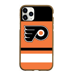 Чехол iPhone 11 Pro матовый Philadelphia Flyers, цвет: 3D-коричневый