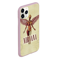Чехол iPhone 11 Pro матовый Nirvana Angel, цвет: 3D-розовый — фото 2