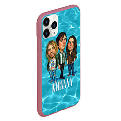 Чехол iPhone 11 Pro матовый Nirvana: Water, цвет: 3D-малиновый — фото 2