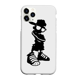 Чехол iPhone 11 Pro матовый Пацанчик, цвет: 3D-белый