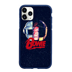 Чехол iPhone 11 Pro матовый Bowie Space, цвет: 3D-тёмно-синий