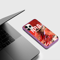 Чехол iPhone 11 Pro матовый Спорт NBA, цвет: 3D-фиолетовый — фото 2