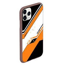 Чехол iPhone 11 Pro матовый CS:GO Asiimov, цвет: 3D-коричневый — фото 2