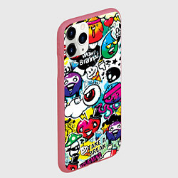 Чехол iPhone 11 Pro матовый Bombing, цвет: 3D-малиновый — фото 2