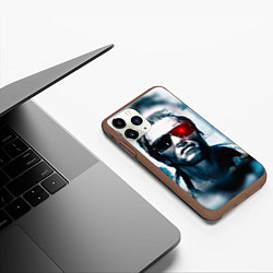 Чехол iPhone 11 Pro матовый T-800, цвет: 3D-коричневый — фото 2