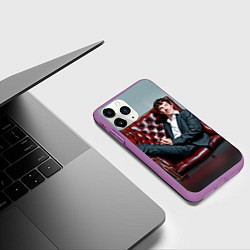 Чехол iPhone 11 Pro матовый Бенедикт Камбербэтч, цвет: 3D-фиолетовый — фото 2
