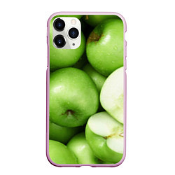 Чехол iPhone 11 Pro матовый Яблочная, цвет: 3D-розовый
