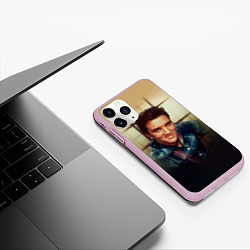 Чехол iPhone 11 Pro матовый Элвис Пресли, цвет: 3D-розовый — фото 2