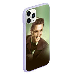 Чехол iPhone 11 Pro матовый Elvis Young, цвет: 3D-светло-сиреневый — фото 2