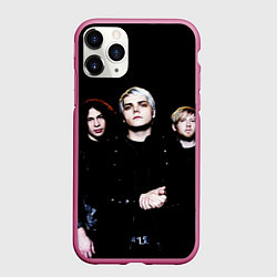 Чехол iPhone 11 Pro матовый My Chemical Romance, цвет: 3D-малиновый