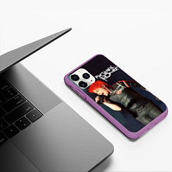 Чехол iPhone 11 Pro матовый Gerard Way, цвет: 3D-фиолетовый — фото 2