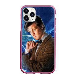 Чехол iPhone 11 Pro матовый 11th Doctor Who, цвет: 3D-малиновый