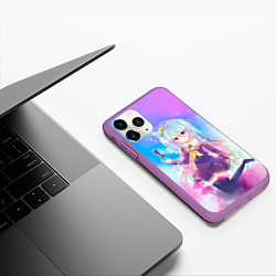 Чехол iPhone 11 Pro матовый No Game No Life, цвет: 3D-фиолетовый — фото 2