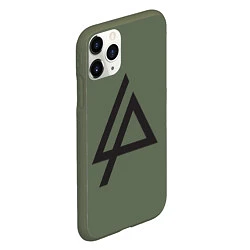 Чехол iPhone 11 Pro матовый Linkin Park: Symbol, цвет: 3D-темно-зеленый — фото 2
