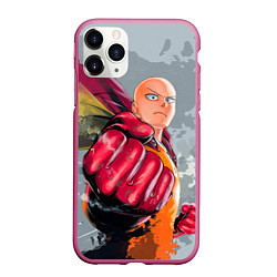 Чехол iPhone 11 Pro матовый One Punch Man Fist