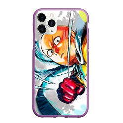 Чехол iPhone 11 Pro матовый One Punch Man Rage