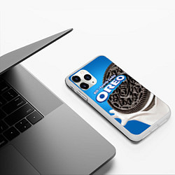 Чехол iPhone 11 Pro матовый Oreo, цвет: 3D-белый — фото 2