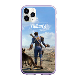 Чехол iPhone 11 Pro матовый Fallout 4: Welcome Home, цвет: 3D-светло-сиреневый
