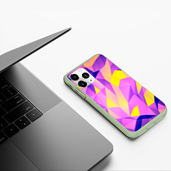 Чехол iPhone 11 Pro матовый Texture, цвет: 3D-салатовый — фото 2
