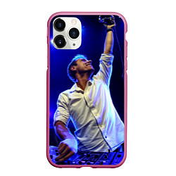 Чехол iPhone 11 Pro матовый Armin Van Buuren, цвет: 3D-малиновый