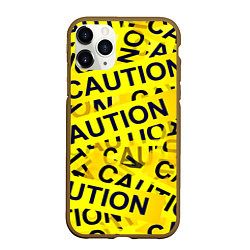 Чехол iPhone 11 Pro матовый Caution